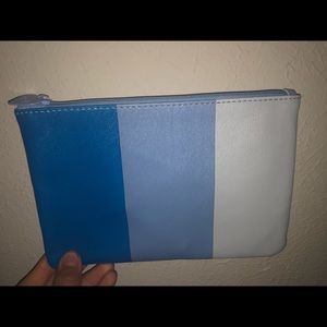 Blue make up bag